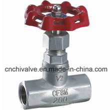 Aço Inoxidável Industrial Rosca fêmea Globe Valve